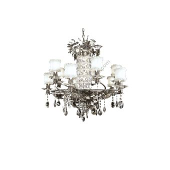 Mechini / Ceiling Lights / Wrought Iron with Clear and Coloured Bohemian Crystal L803/10