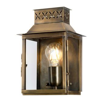 Elstead Lighting / Outdoor Wall Lights / Lambeth Palace Lantern Aged Brass