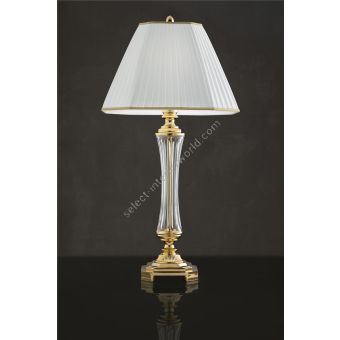 Italian Luxury Lighting / Table Lamps / Gold with Lampshade LF1001