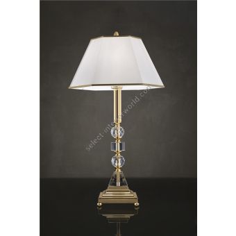 Italian Luxury Lighting / Table Lamps / Gold with Lampshade LF2033