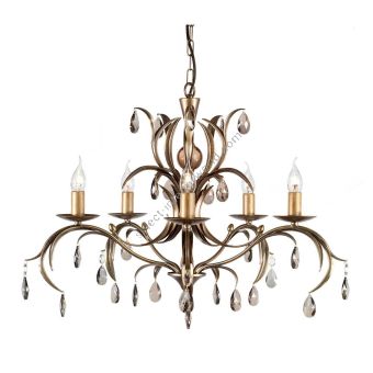 Elstead Lighting / Chandeliers / Lily 5 Bronze Patina