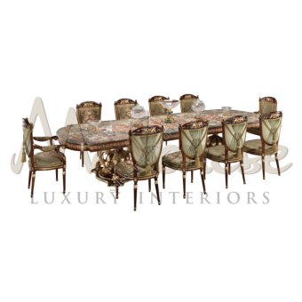 Modenese Luxury Interiors / Dining Tables / Louis XIV Marble 14109