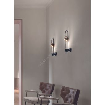 Masiero / Wall Lights / Luppiter A1 Metal Sphere