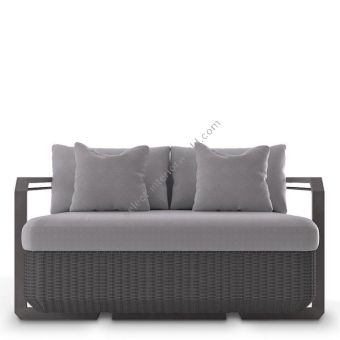 Luxxu / Sofas / Hampton Grey Two Seat Outdoor
