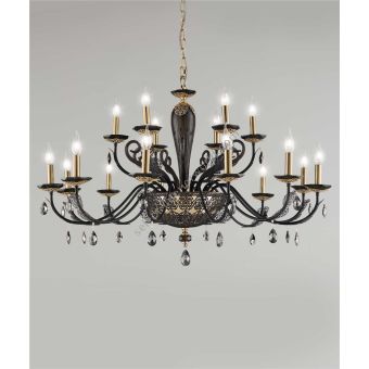 Euroluce Lampadari / Chandeliers / Macramè L12+6