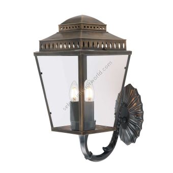 Elstead Lighting / Outdoor Wall Lights / Mansion House 3 Lantern Aged Brass