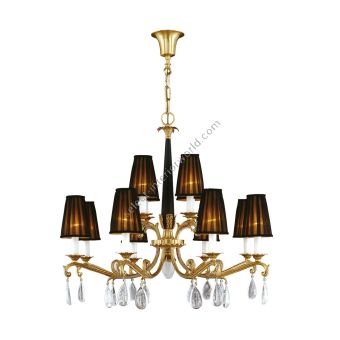 Mariner / 12-Light Two Tier Chandelier, Empire French Style / 19491