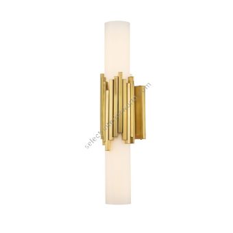 Elstead Lighting / Wall Lights / Marvelle 2 Aged Brass