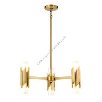 Elstead Lighting / Chandeliers / Marvele 6 Aged Brass
