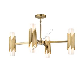 Elstead Lighting / Chandeliers / Marvele 8 Aged Brass