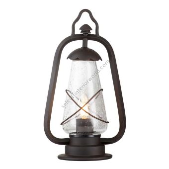 Elstead Lighting / Outdoor Pedestal Lights / Miners 1 Lantern Old Bronze