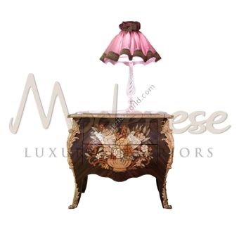 Modenese Luxury Interiors / Night Tables / Baroque 2-Drawers 14203