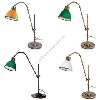 Moretti Luce / Vintage Table & Desk Lamp with Adjustable Arm