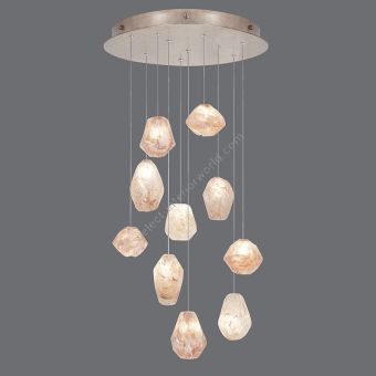 Fine Art Handcrafted Lighting / Pendant Lights / Natural Inspirations 22″ Round 863540-14L 24L