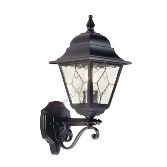 Elstead Lighting / Outdoor Wall Lights / Norfolk Up Lantern Black
