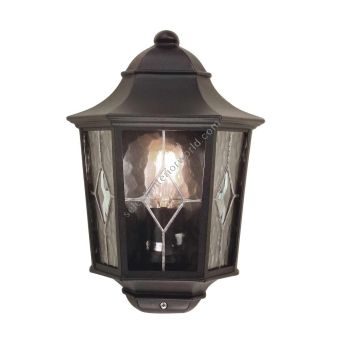 Elstead Lighting / Outdoor Wall Lights / Norfolk Half Lantern Black