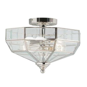 Elstead Lighting / Ceiling Lights / Old Park 2 Semi-Flush Polished Nickel