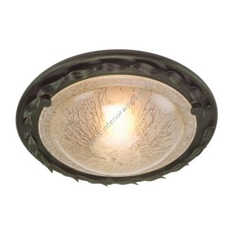 Elstead Lighting / Ceiling Lights / Olivia Light Flush Black & Gold Patina