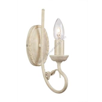 Elstead Lighting / Wall Lights / Olivia Ivory & Gold Patina