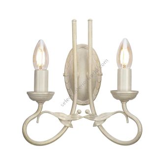 Elstead Lighting / Wall Lights / Olivia 2 Ivory & Gold Patina