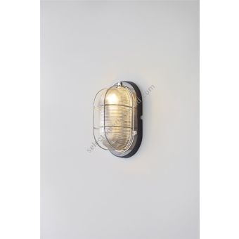 Original BTC / Wall Lights / Oval Aluminium Bulkhead 7003
