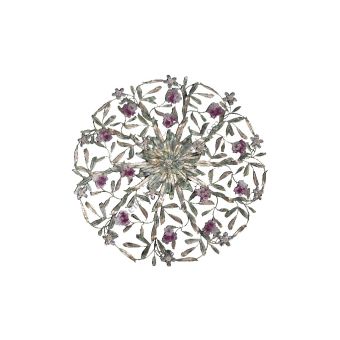 Mechini / Ceiling Lights / Coloured Bohemian Crystal and Murano Glass P349/12