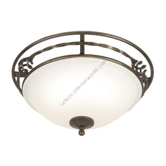 Elstead Lighting / Ceiling Lights / Pembroke 2 Flush Style A Black & Gold