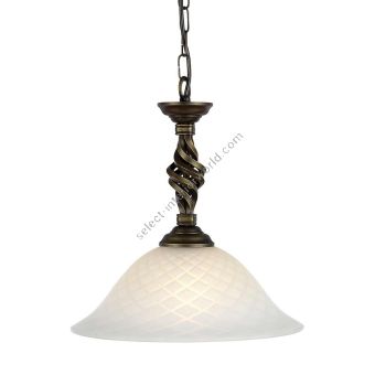 Elstead Lighting / Pendant Lights / Pembroke 1 Light Pendant - Black / Gold