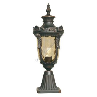 Elstead Lighting / Outdoor Pedestal Lights / Philadelphia 1 Medium Old Bronze