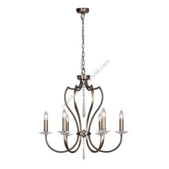 Elstead Lighting / Chandeliers / Pimlico 6 Dark Bronze