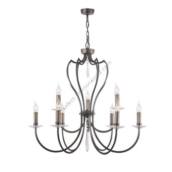 Elstead Lighting / Chandeliers / Pimlico 9 Dark Bronze