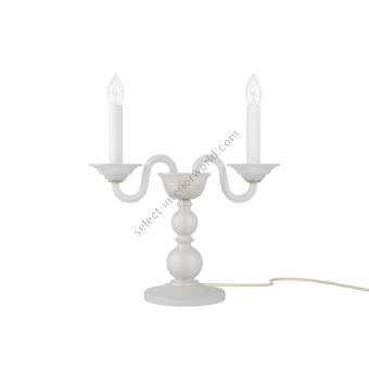 Preciosa / Luxurious and Elegant Table Lamp, Two Candles / Contemporary Colour Eugene M