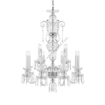 Preciosa / Luxury Crysatal Chandelier, 12 Lights / Historic Design Rudolf XS, S