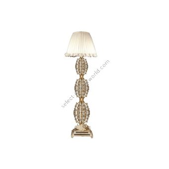 Mechini / Floor Lamps / Clear Bohemian Crystal and Silk Lampshade PT293/1