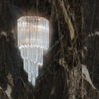Patrizia Volpato / Wall Sconces / Cristalli Murano Glass 24 Karat Gold 5070-APP