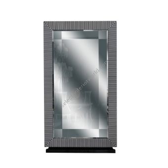 Francesco Molon / Wall Mirrors / Eclectica Perspective Fluted Border Silver Leaf Q504