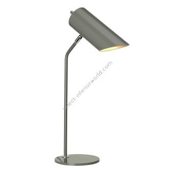 Elstead Lighting / Table Lamps / Quinto Dark Grey & Polished Nickel
