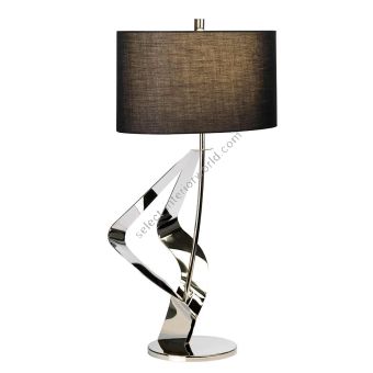 Elstead Lighting / Table Lamps / Ribbon 1 Polished Nickel