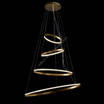 Brass Ring Horizontal LED Pendant Lamp - Rings Orizzontale by Zava - A version 