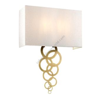 Elstead Lighting / Wall Lights / Rosa Large 2 Aged Brass
