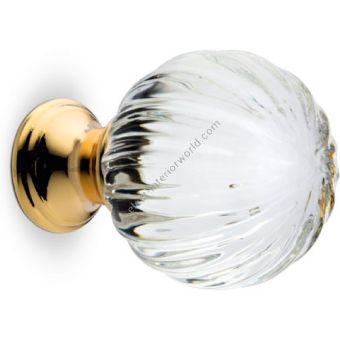 Arte Veneziana / Door Handles / Rugantino Cabinet Knob Gold-HVX-AVA-012-M14 / Chrome-HVX-AVA-012-M15