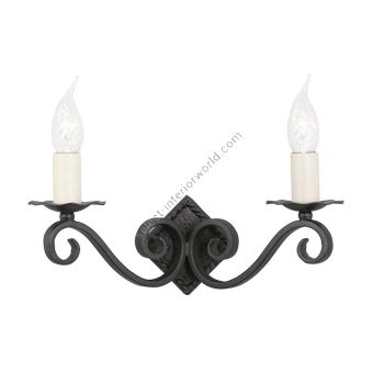 Elstead Lighting / Wall Lights / Rectory 2 Black Cast Iron