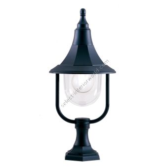 Elstead Lighting / Outdoor Pedestal Lights / Shannon 1 Black