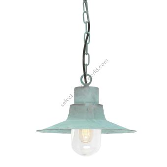 Elstead Lighting / Outdoor Pendant Lights / Sheldon 1 Chain Lantern Verdigris
