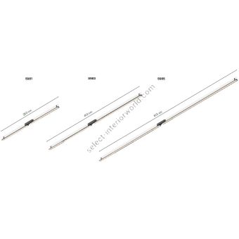 Vibia SPA / Сeiling or Wall Lights IP44, LED Linear Lamp 5981, 5983, 5985