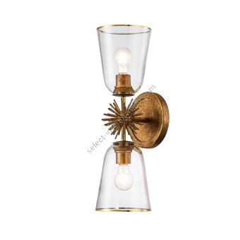 Elstead Lighting / Wall Lights / Staring 2 Distressed Gold