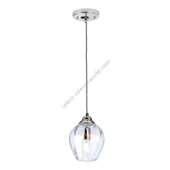 Elstead Lighting / Pendant Lights / Tiber Polished Nickel & Clear Glass