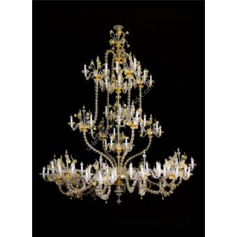 Italian Luxury Lighting / Chandeliers / Venetian Glass Murano Glass 111-Light V7922 111