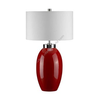 Elstead Lighting / Table Lamps / Victor 1 Small Red
