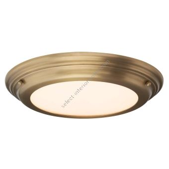 Elstead Lighting / Ceiling Lights / Welland Flush Aged Brass